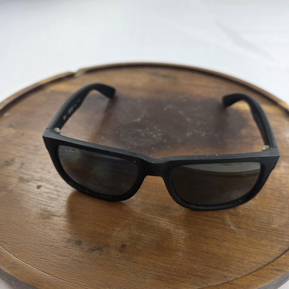 Ray-Ban RB4165 Justin Sunglasses Mens 54-16-145 Black Gray Polarized 622/2V